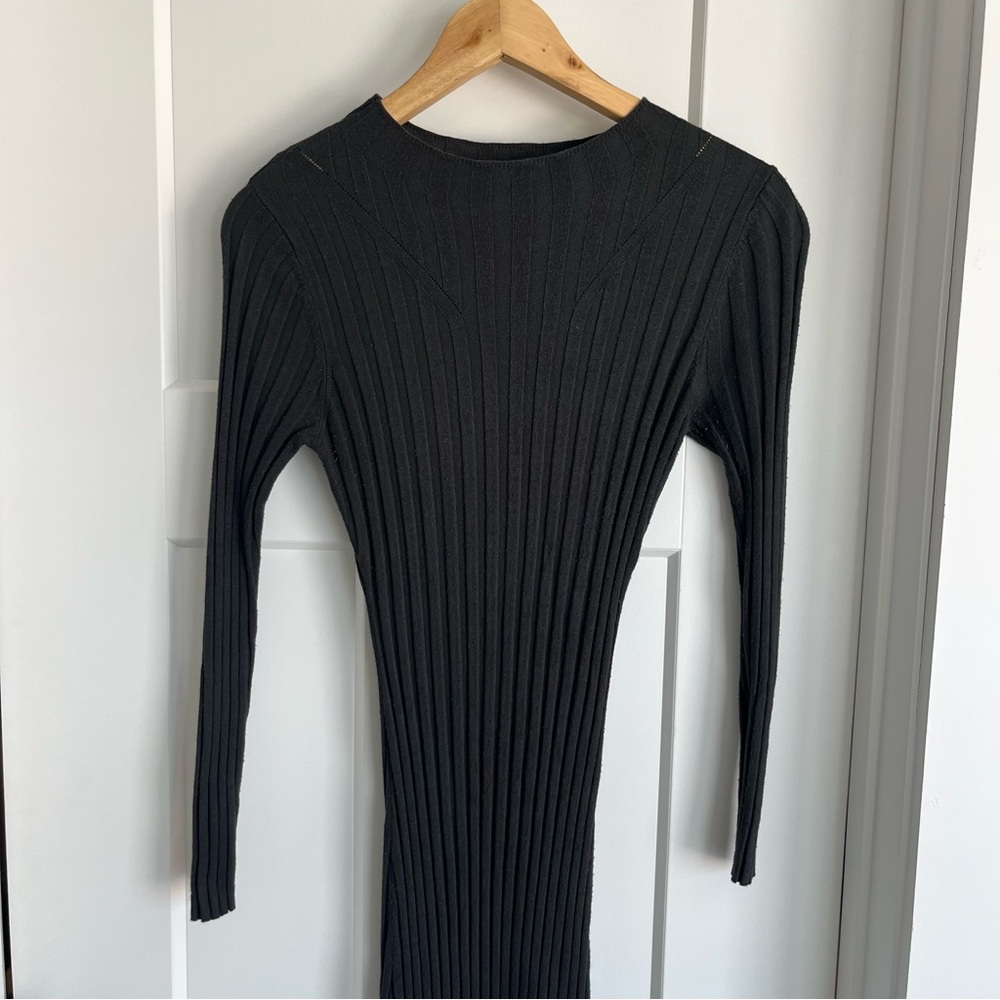 XS Ribbed Maxi Bodycon Dress - Picture 4 of 12